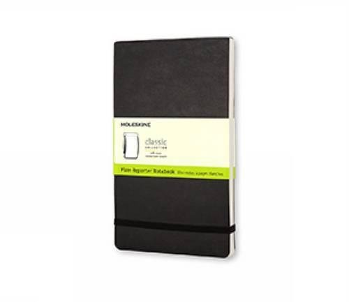 Moleskine Reporter-Notizblock Pocket, Softcover, blanko, schwarz